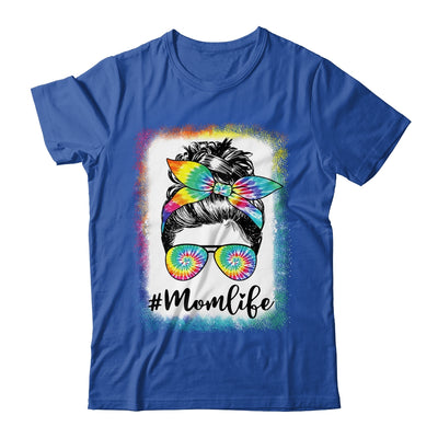 Bleached Messy Bun Mom Life Tie Dye Mother's Day Shirt & Tank Top | siriusteestore