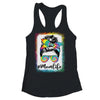 Bleached Messy Bun Mom Life Tie Dye Mother's Day Shirt & Tank Top | siriusteestore