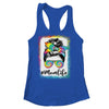Bleached Messy Bun Mom Life Tie Dye Mother's Day Shirt & Tank Top | siriusteestore