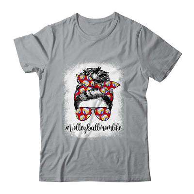 Bleached Volleyball Mom Life Messy Bun Volleyball Player Mom Shirt & Tank Top | siriusteestore