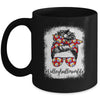 Bleached Volleyball Mom Life Messy Bun Volleyball Player Mom Mug | siriusteestore