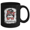 Bleached Volleyball Mom Life Messy Bun Volleyball Player Mom Mug | siriusteestore