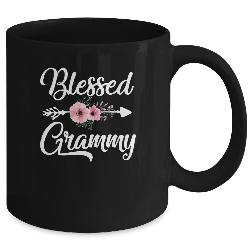 Blessed Grammy Heart Decoration Grammy For Mothers Day Mug | siriusteestore