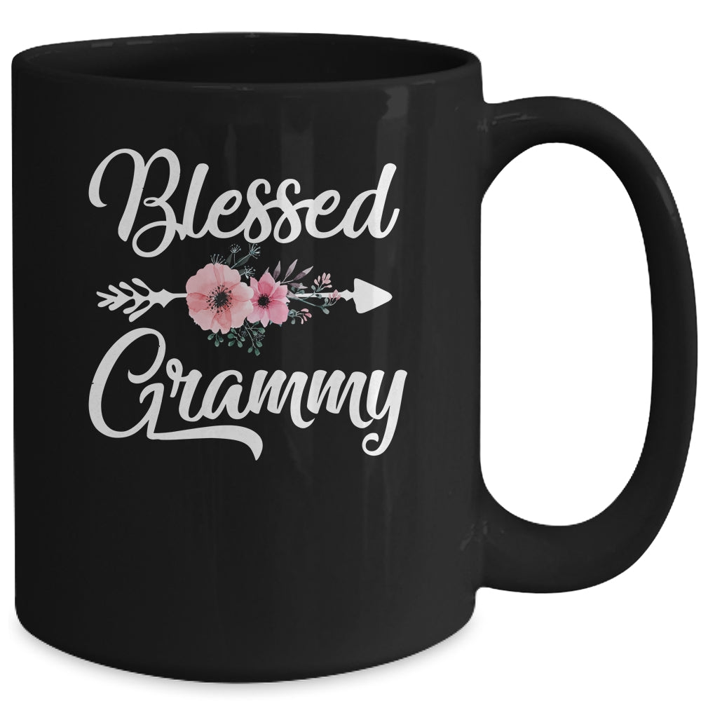 Blessed Grammy Heart Decoration Grammy For Mothers Day Mug | siriusteestore