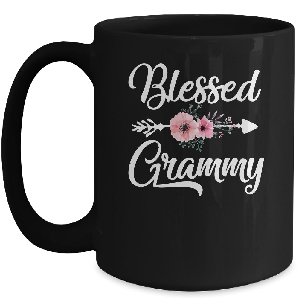 Blessed Grammy Heart Decoration Grammy For Mothers Day Mug | siriusteestore