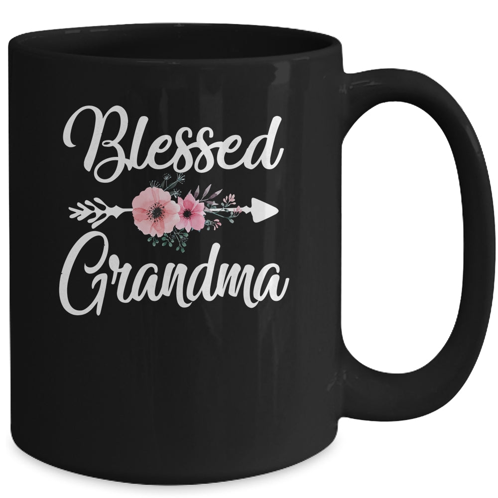 Blessed Grandma Heart Decoration Grandma For Mothers Day Mug | siriusteestore