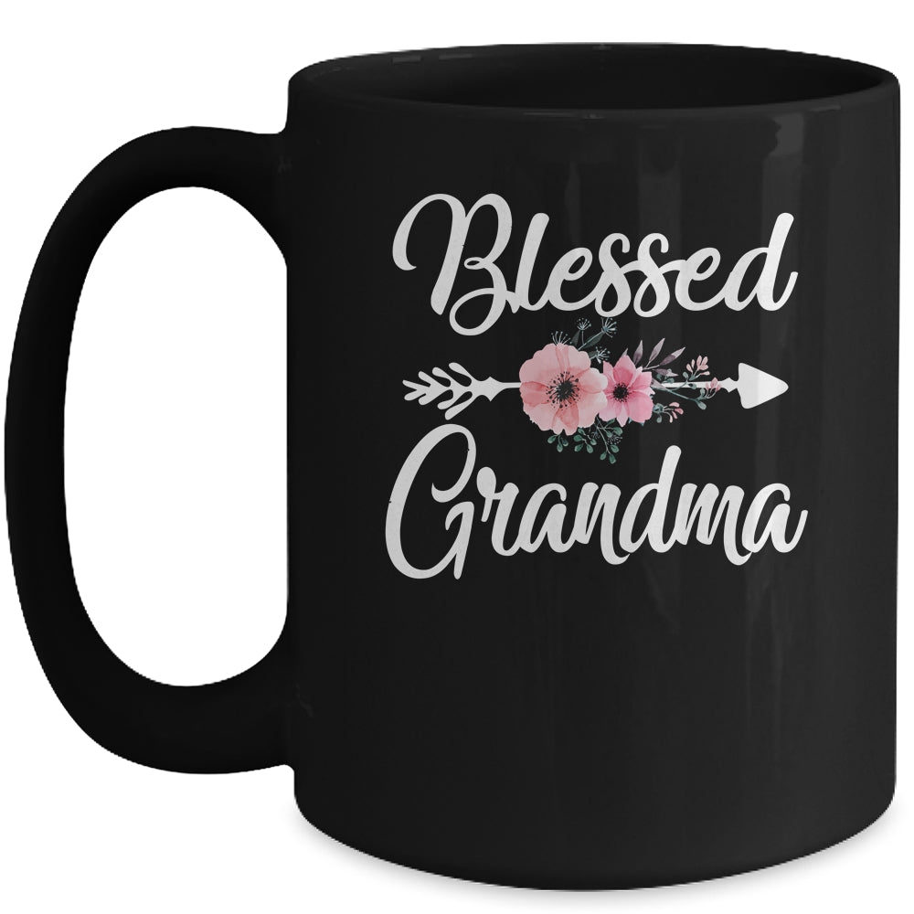 Blessed Grandma Heart Decoration Grandma For Mothers Day Mug | siriusteestore