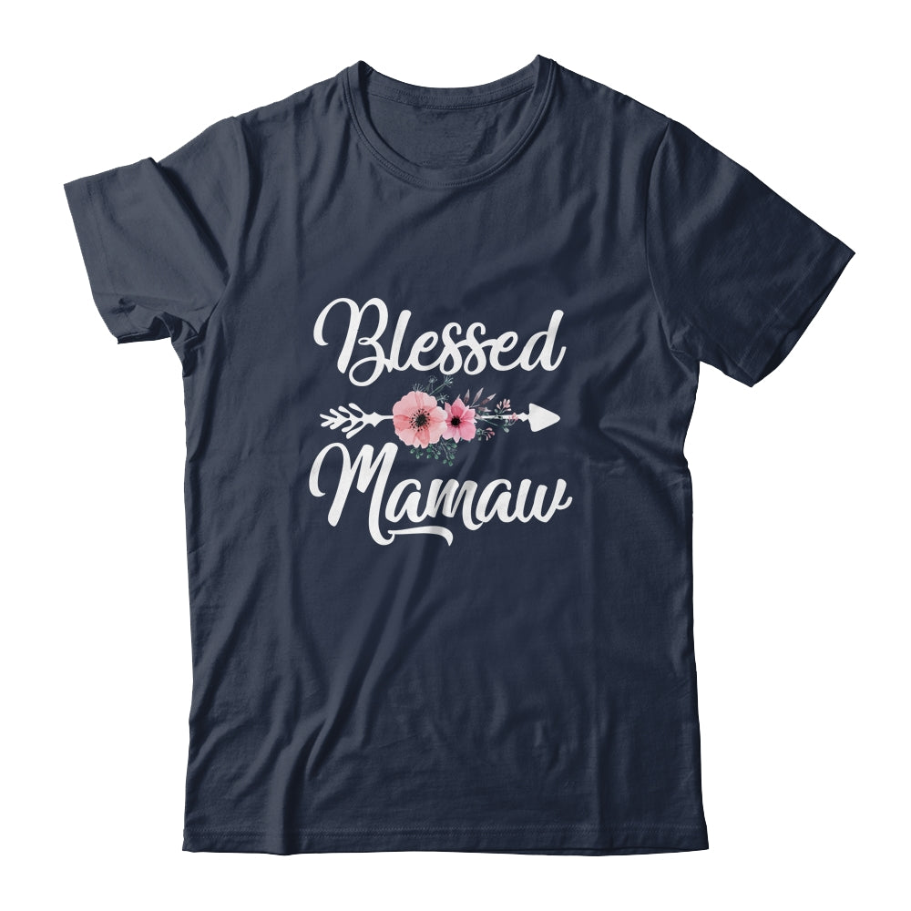 Blessed Mamaw Heart Decoration Mamaw For Mothers Day Shirt & Tank Top | siriusteestore
