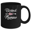 Blessed Mamaw Heart Decoration Mamaw For Mothers Day Mug | siriusteestore