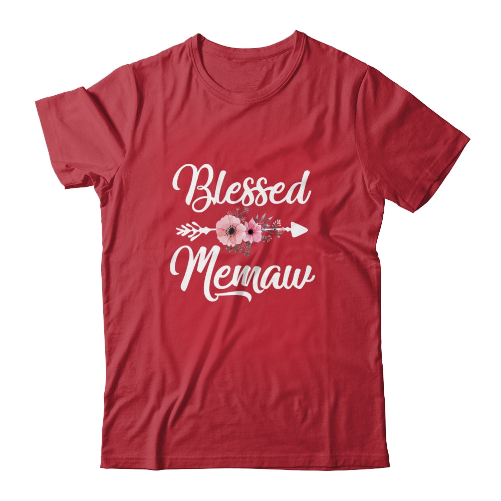 Blessed Memaw Heart Decoration Memaw For Mothers Day Shirt & Tank Top | siriusteestore