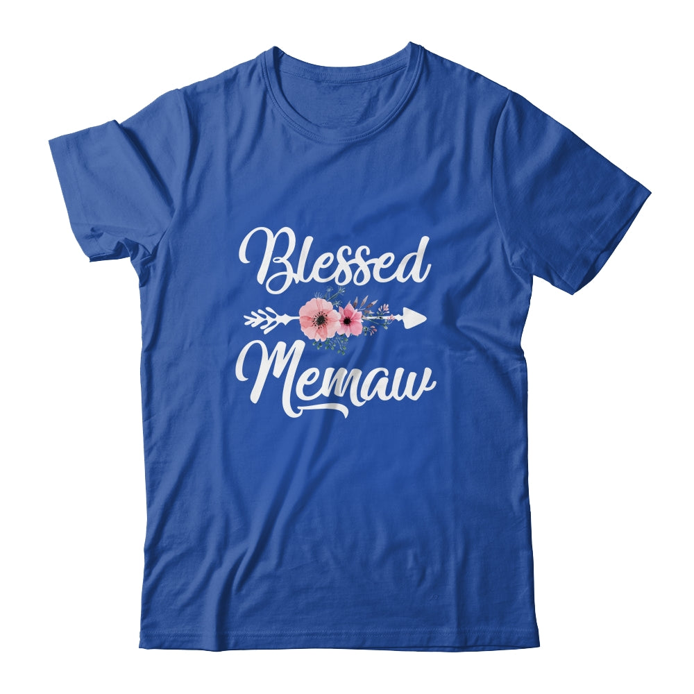 Blessed Memaw Heart Decoration Memaw For Mothers Day Shirt & Tank Top | siriusteestore