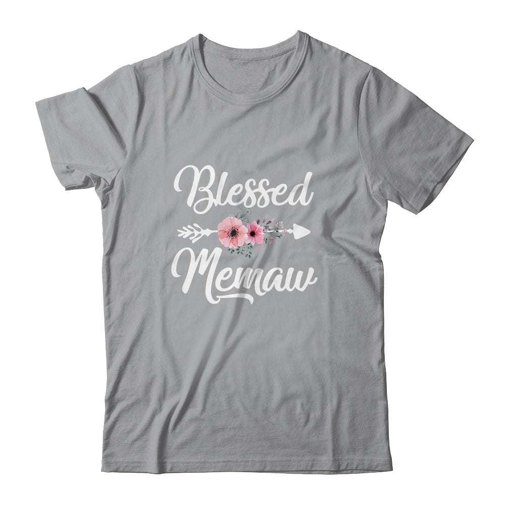 Blessed Memaw Heart Decoration Memaw For Mothers Day Shirt & Tank Top | siriusteestore