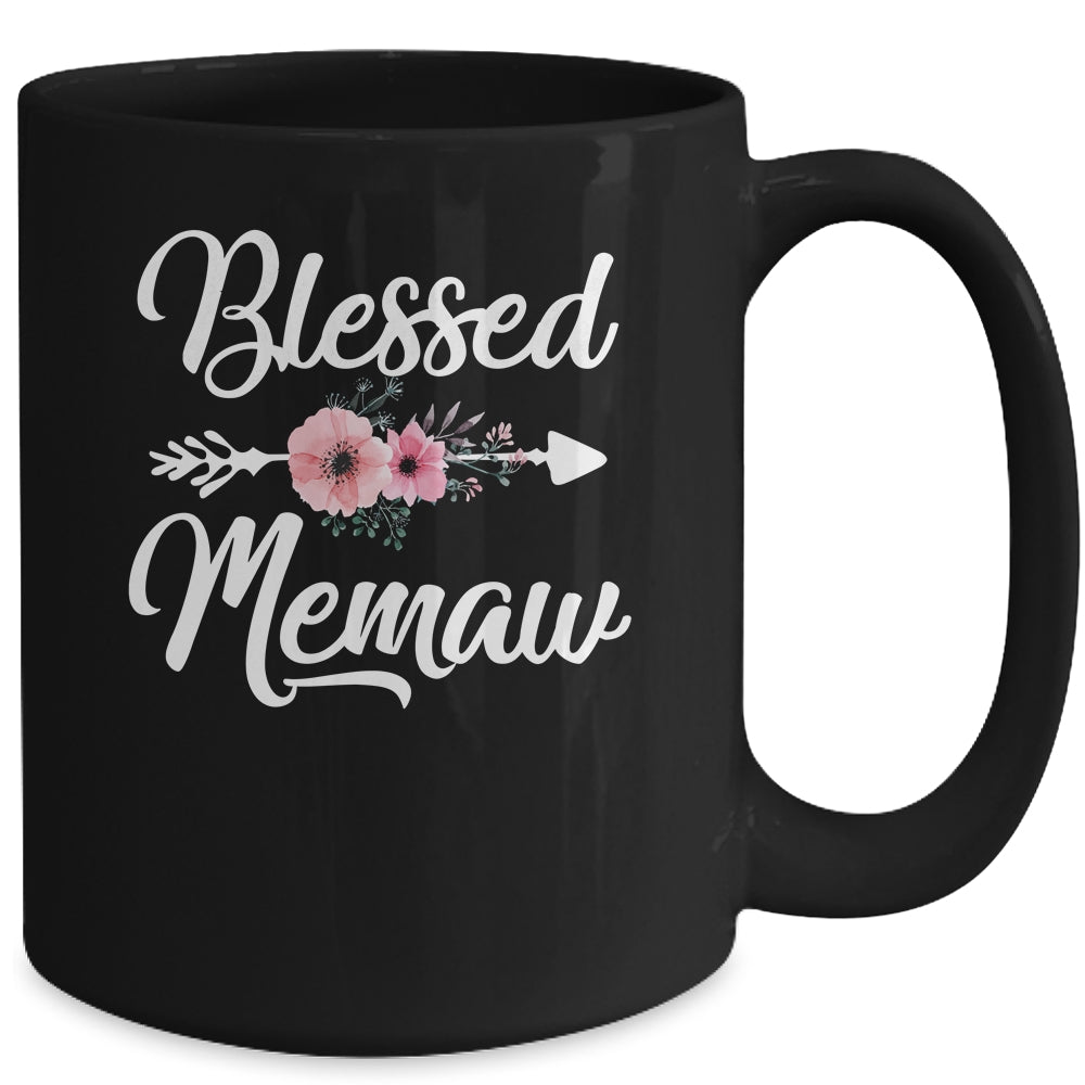 Blessed Memaw Heart Decoration Memaw For Mothers Day Mug | siriusteestore