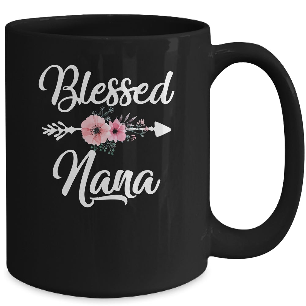 Blessed Nana Heart Decoration Nana For Mothers Day Mug | siriusteestore
