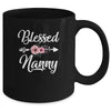 Blessed Nanny Heart Decoration Nanny For Mothers Day Mug | siriusteestore