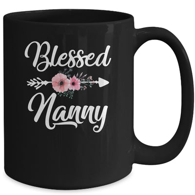 Blessed Nanny Heart Decoration Nanny For Mothers Day Mug | siriusteestore