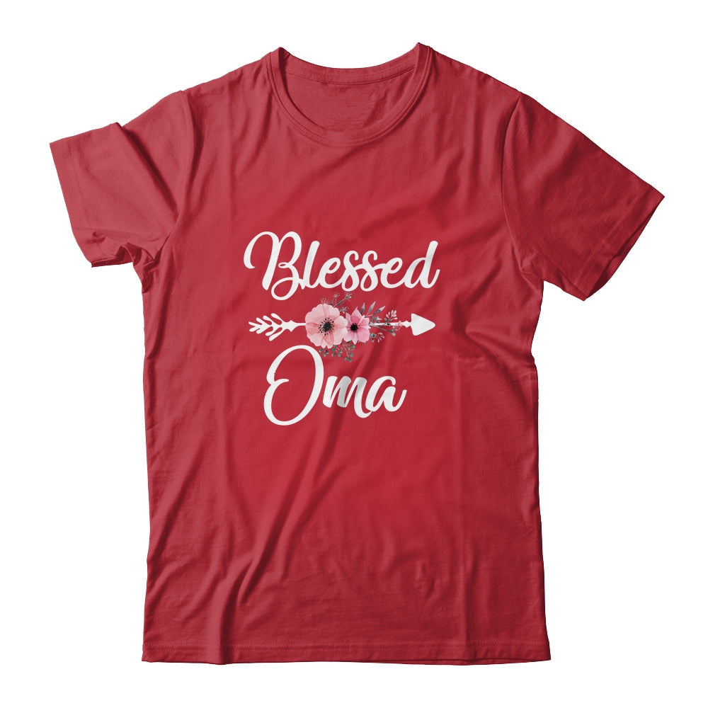 Blessed Oma Heart Decoration Oma For Mothers Day Shirt & Tank Top | siriusteestore