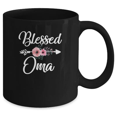 Blessed Oma Heart Decoration Oma For Mothers Day Mug | siriusteestore