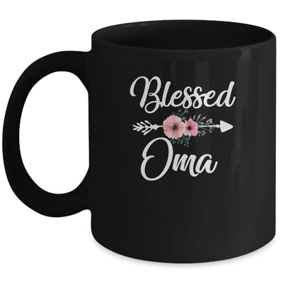 Blessed Oma Heart Decoration Oma For Mothers Day Mug | siriusteestore