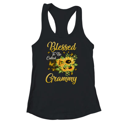 Blessed To Be Called Grammy Sunflower Mothers Day Shirt & Tank Top | siriusteestore