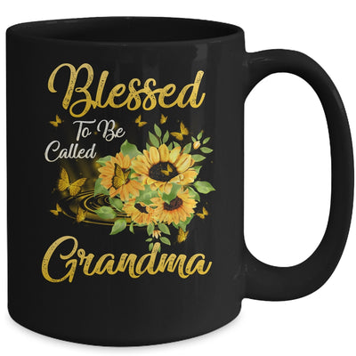 Blessed To Be Called Grandma Sunflower Mothers Day Mug | siriusteestore