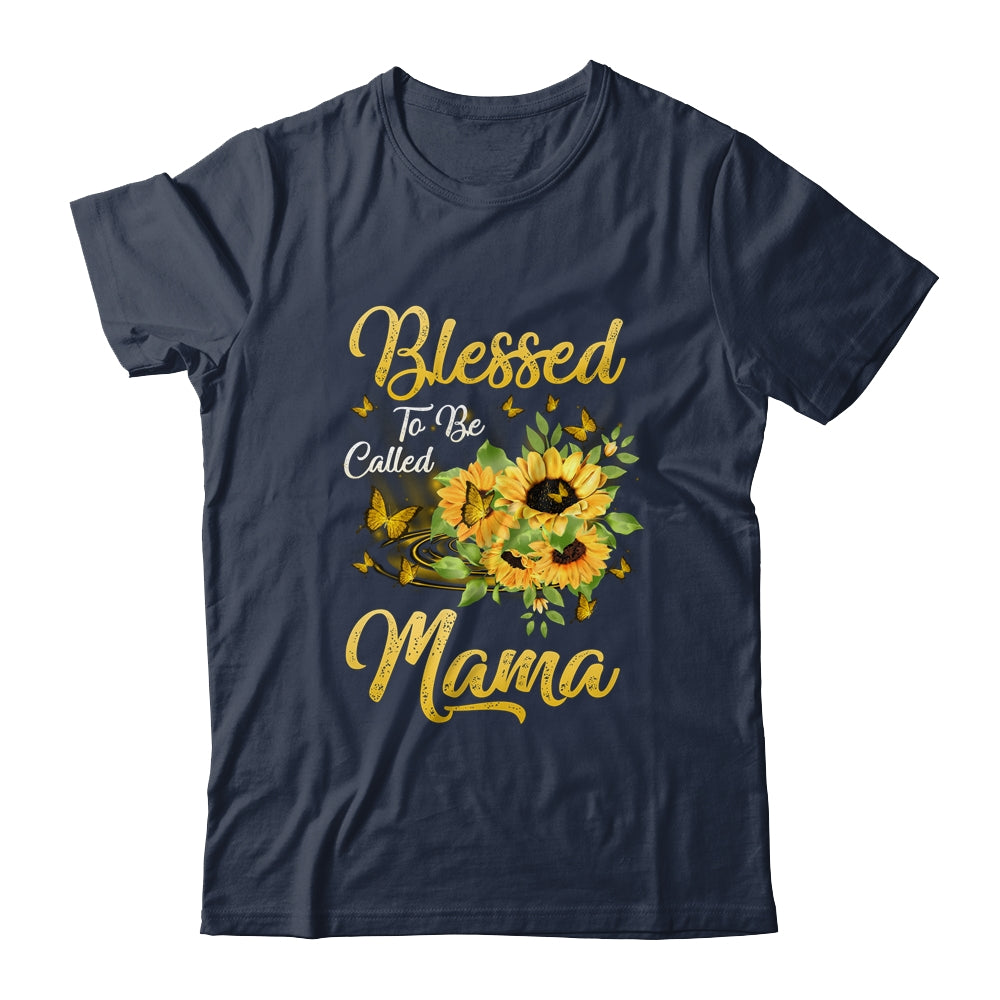 Blessed To Be Called Mama Sunflower Mothers Day Shirt & Tank Top | siriusteestore
