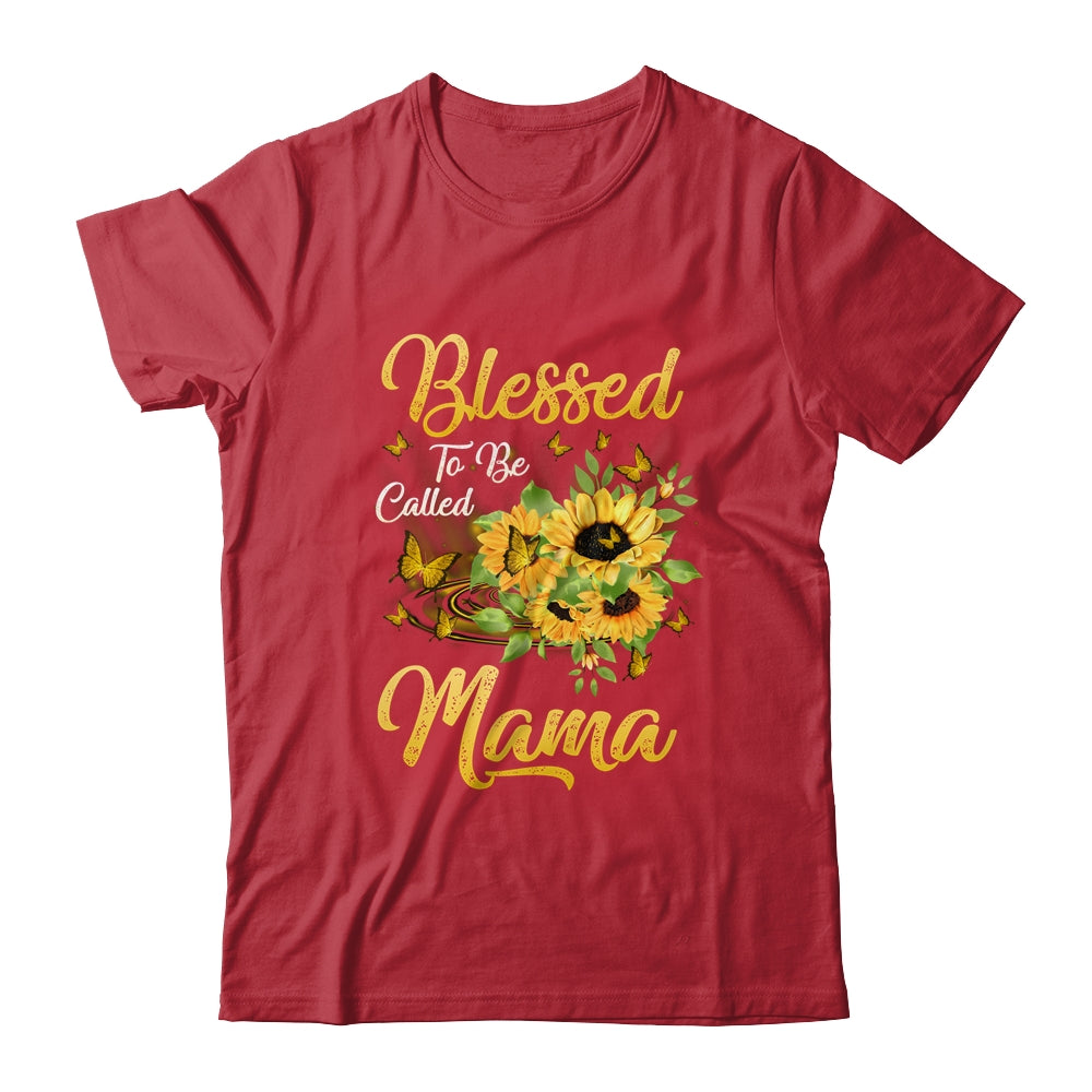 Blessed To Be Called Mama Sunflower Mothers Day Shirt & Tank Top | siriusteestore