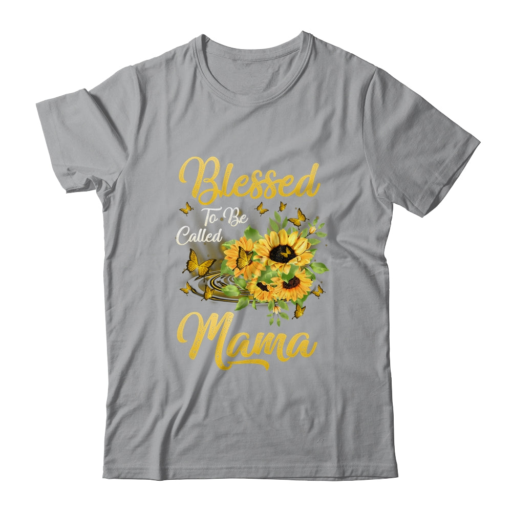 Blessed To Be Called Mama Sunflower Mothers Day Shirt & Tank Top | siriusteestore