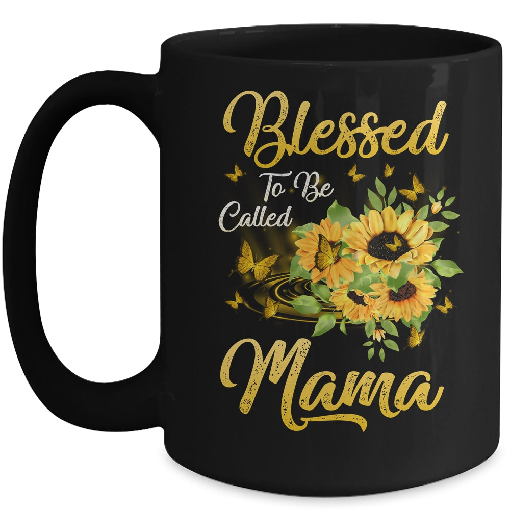 Blessed To Be Called Mama Sunflower Mothers Day Mug | siriusteestore