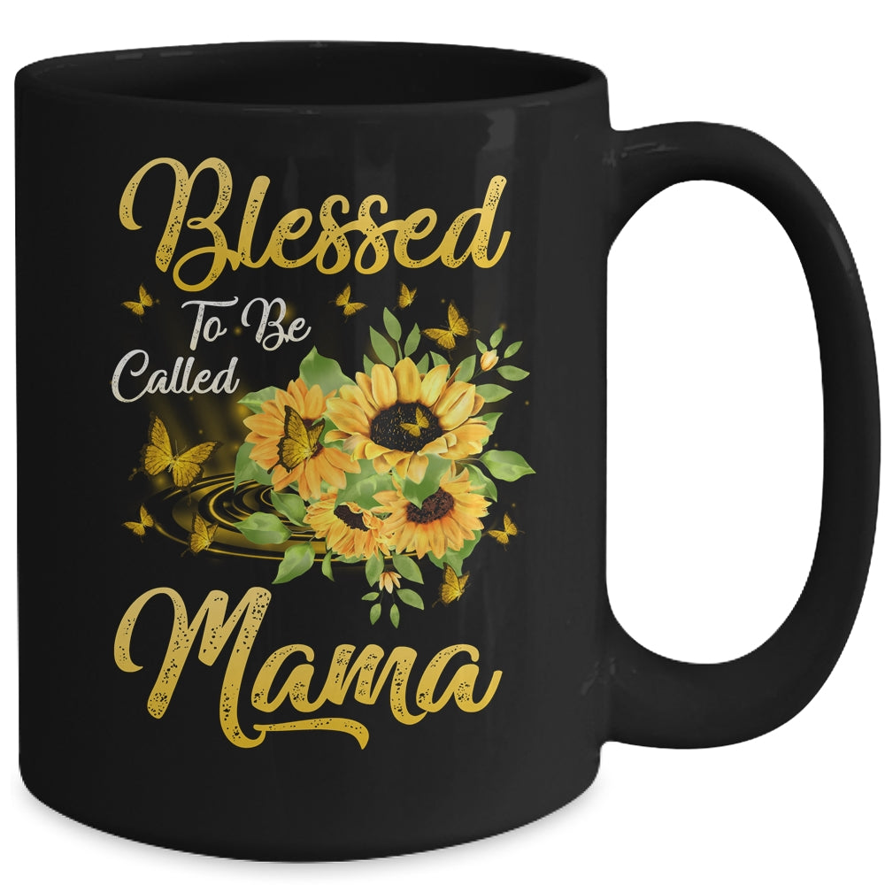Blessed To Be Called Mama Sunflower Mothers Day Mug | siriusteestore