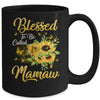 Blessed To Be Called Mamaw Sunflower Mothers Day Mug | siriusteestore