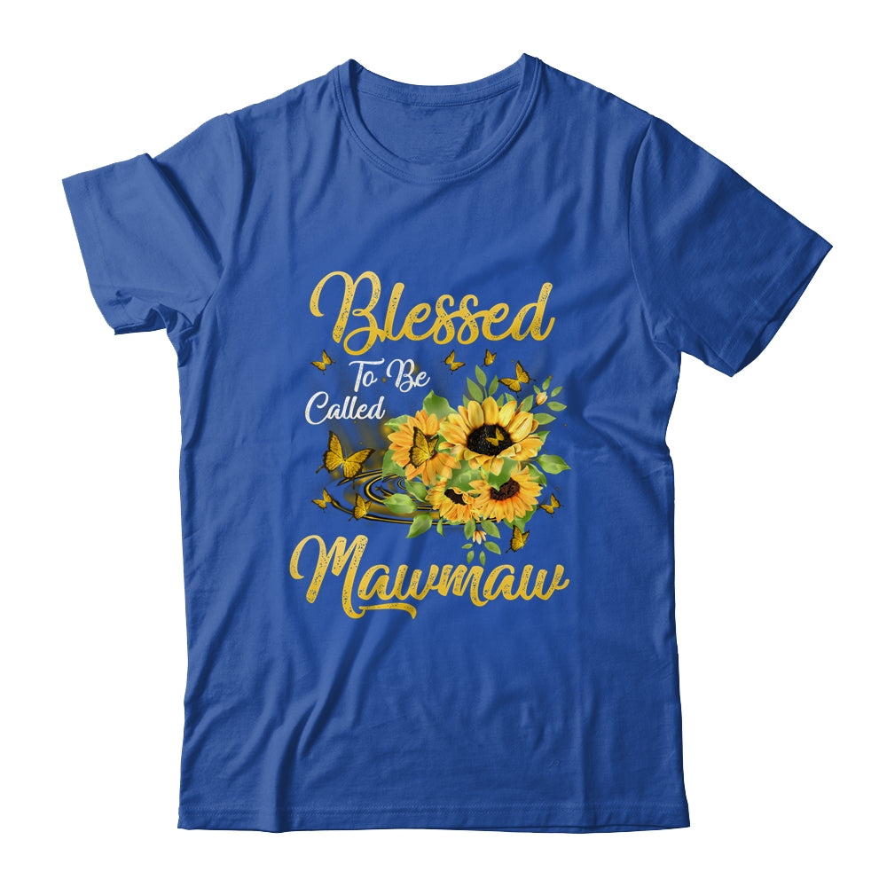Blessed To Be Called MawMaw Sunflower Mothers Day Shirt & Tank Top | siriusteestore