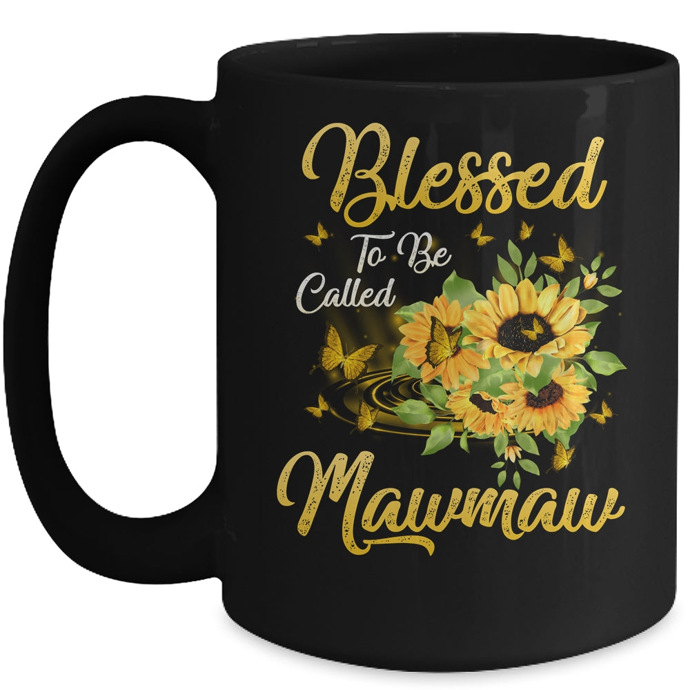 Blessed To Be Called MawMaw Sunflower Mothers Day Mug | siriusteestore