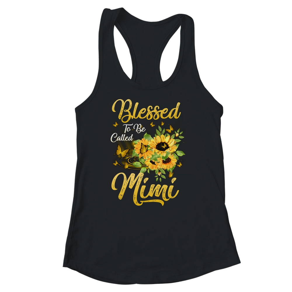 Blessed To Be Called Mimi Sunflower Mothers Day Shirt & Tank Top | siriusteestore