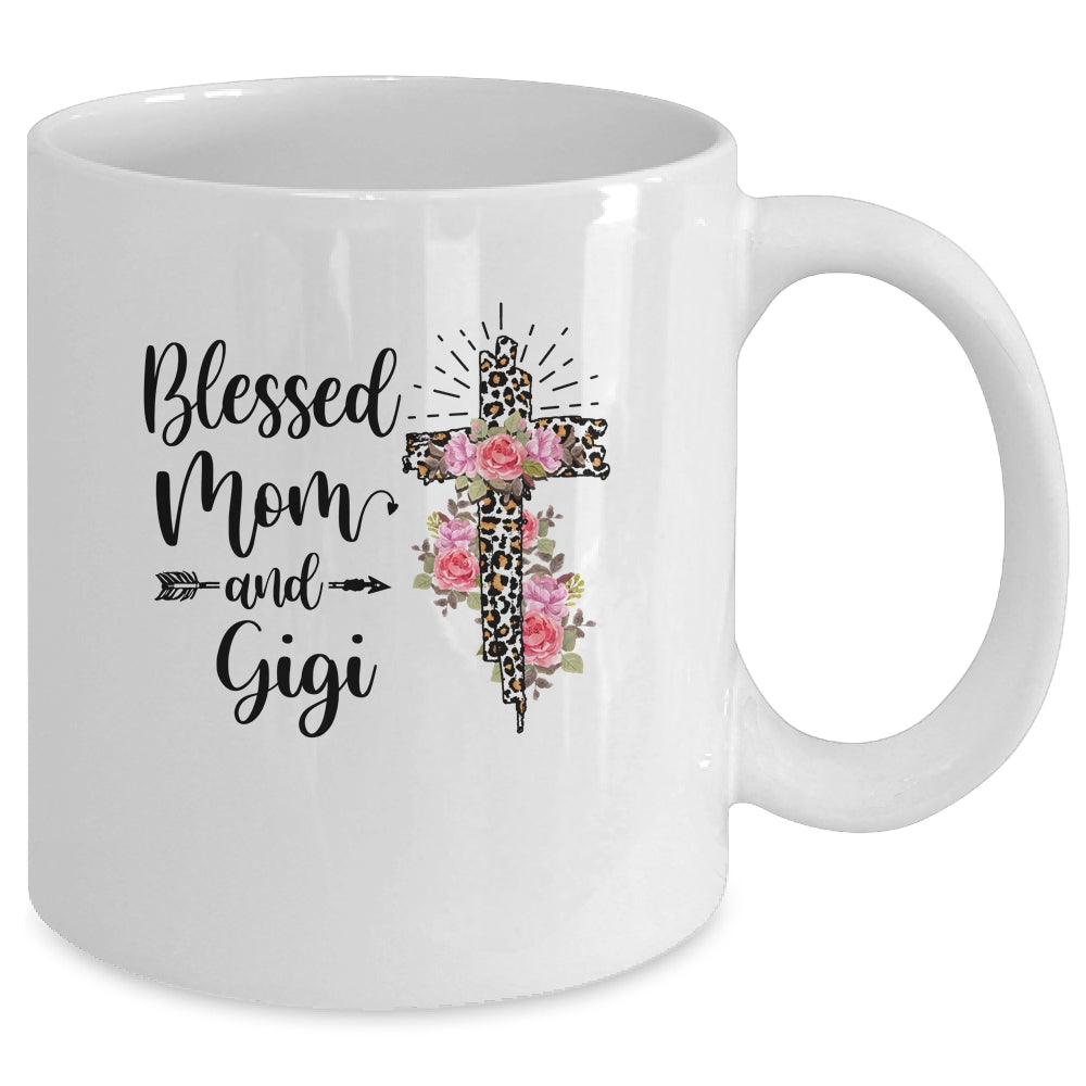 Blessed To Be Called Mom And Gigi Funny Gigi Mug | siriusteestore