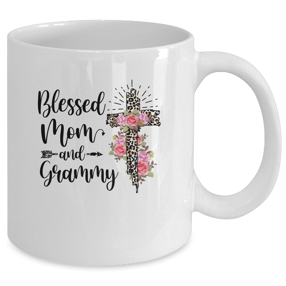 Blessed To Be Called Mom And Grammy Funny Grammy Mug | siriusteestore