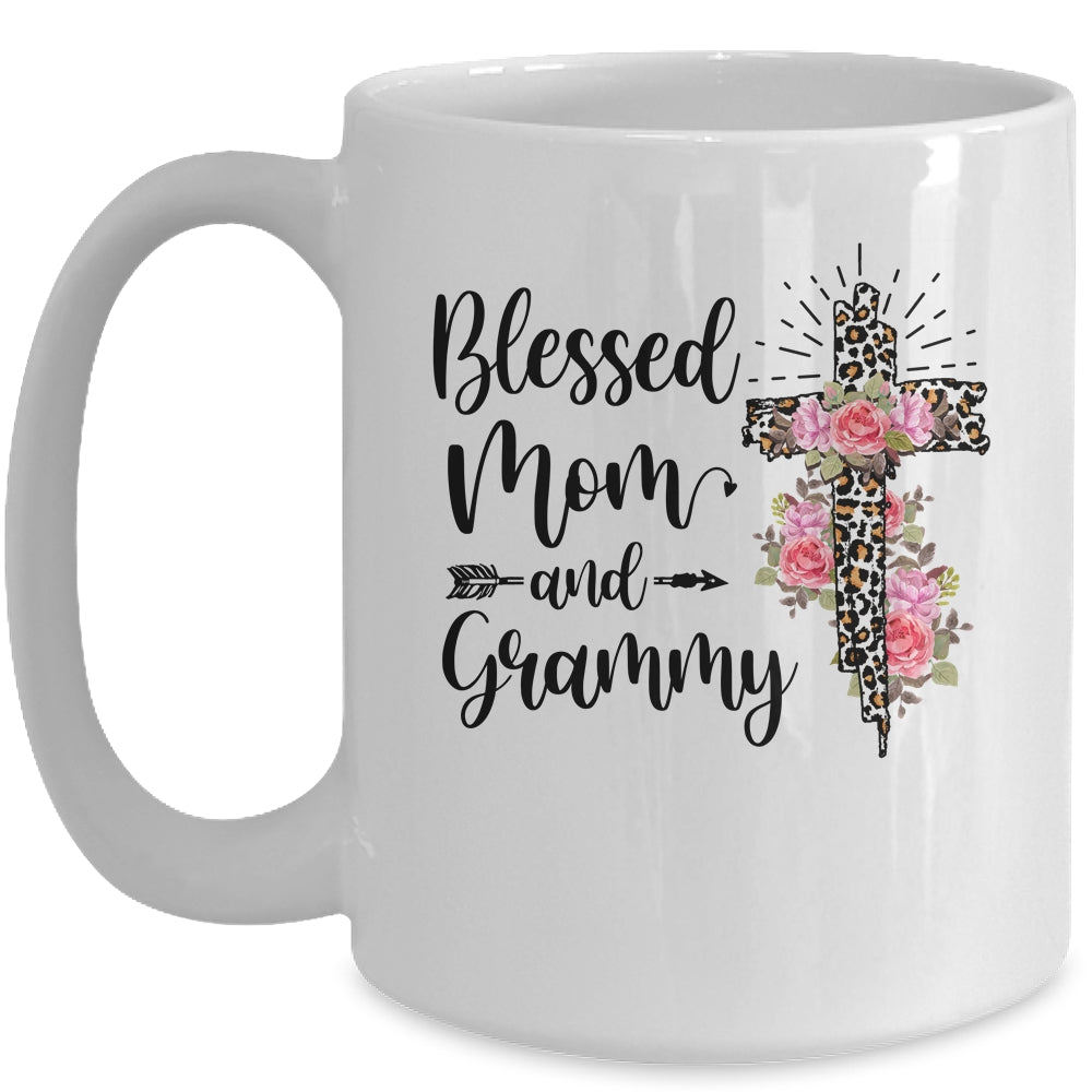 Blessed To Be Called Mom And Grammy Funny Grammy Mug | siriusteestore