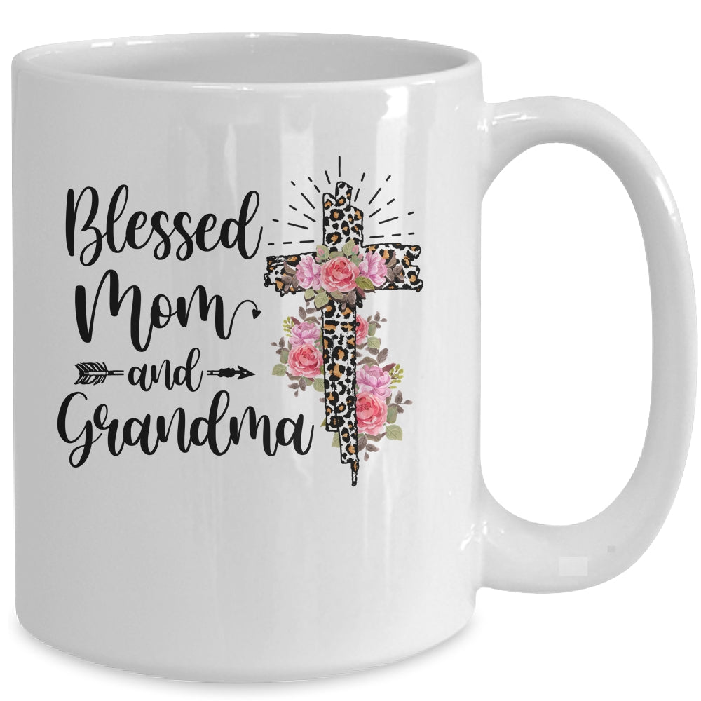 Blessed To Be Called Mom And Grandma Funny Grandma Mug | siriusteestore