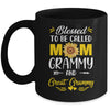 Blessed To Be Called Mom Grammy Great Grammy Mothers Day Mug | siriusteestore