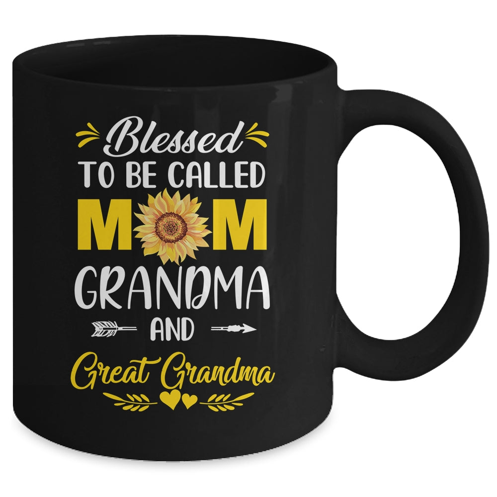 Blessed To Be Called Mom Grandma Great Grandma Mothers Day Mug | siriusteestore
