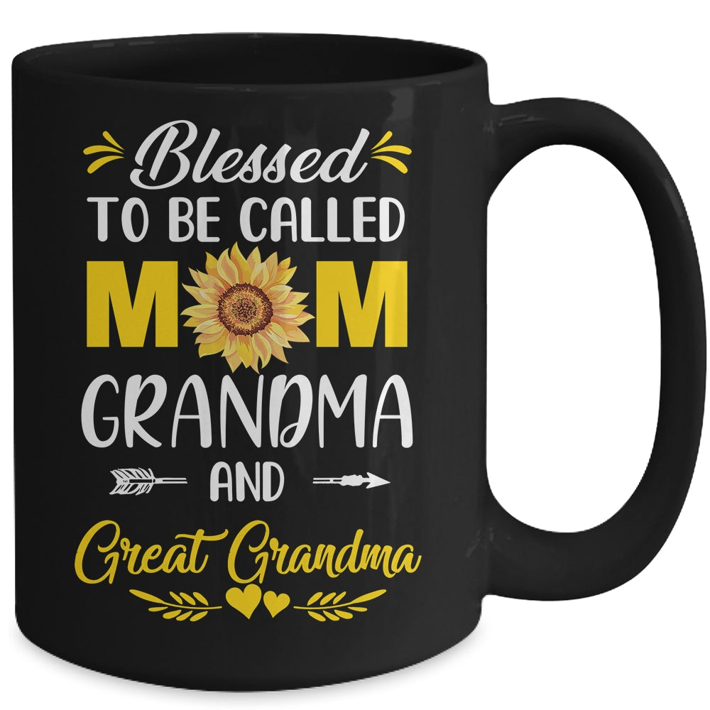 Blessed To Be Called Mom Grandma Great Grandma Mothers Day Mug | siriusteestore