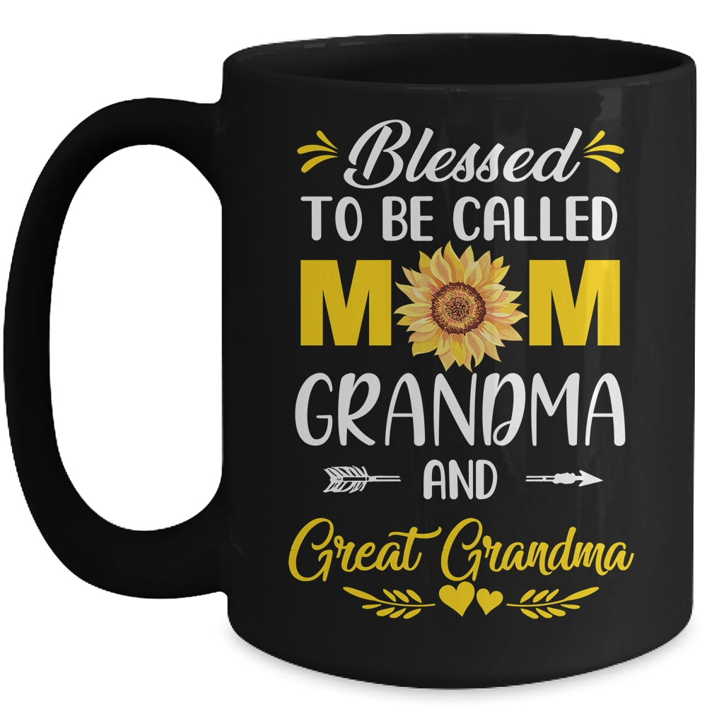 Blessed To Be Called Mom Grandma Great Grandma Mothers Day Mug | siriusteestore