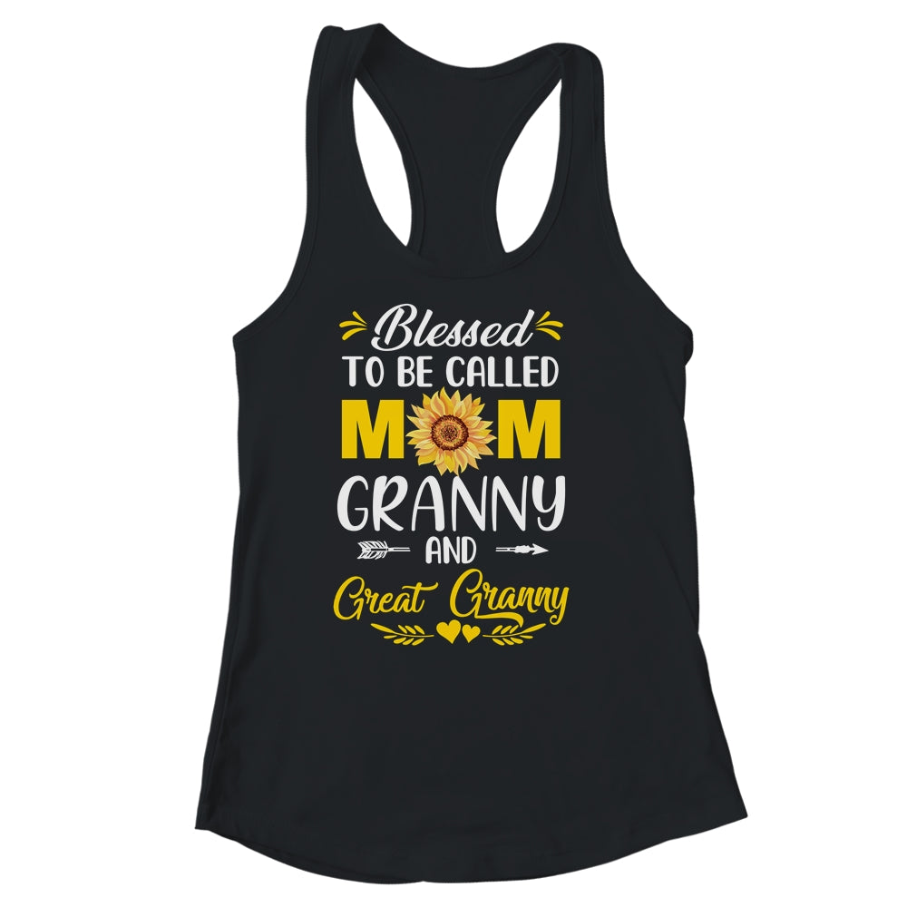 Blessed To Be Called Mom Granny Great Granny Mothers Day Shirt & Tank Top | siriusteestore