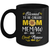 Blessed To Be Called Mom Memaw Great Memaw Mothers Day Mug | siriusteestore
