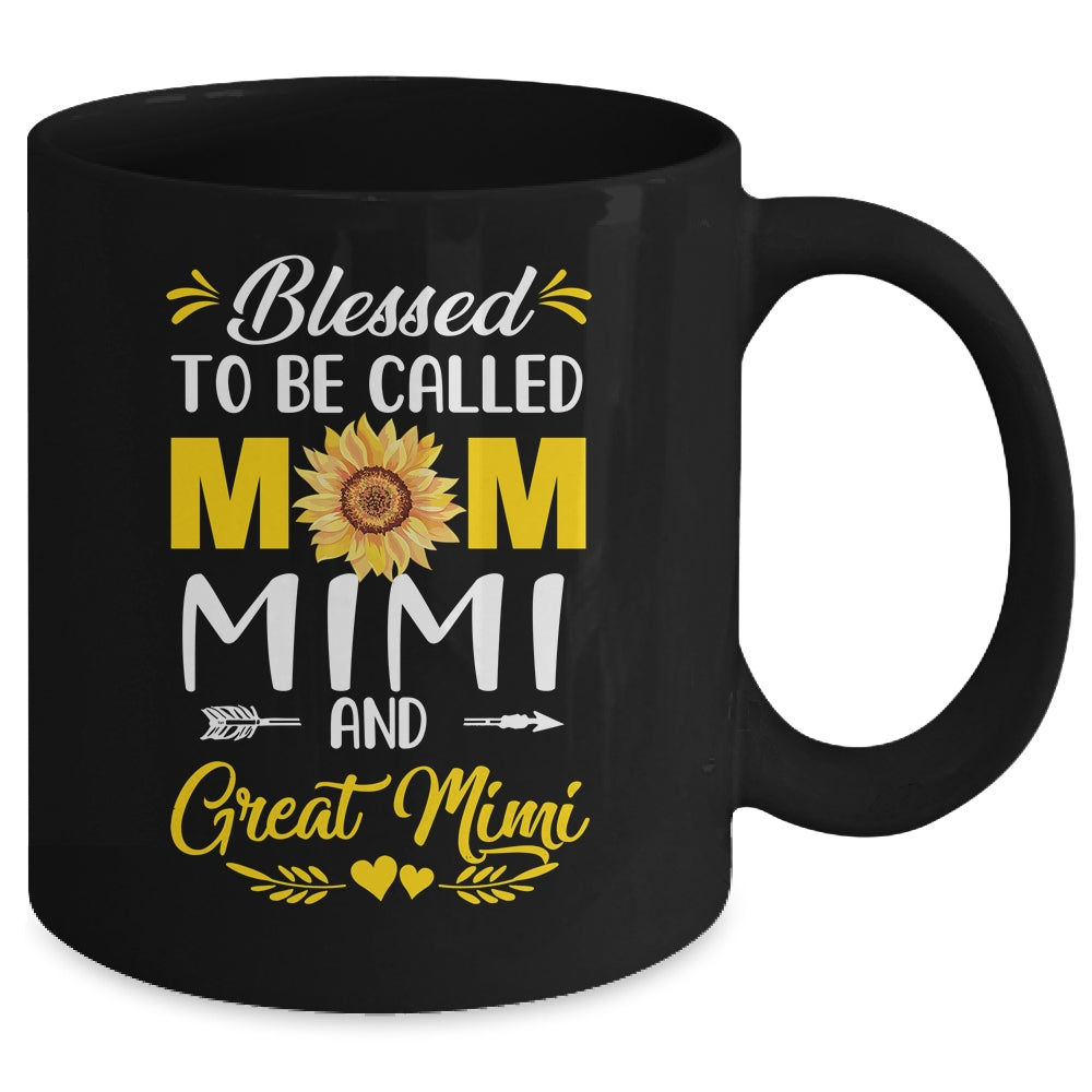 Blessed To Be Called Mom Mimi Great Mimi Mothers Day Mug | siriusteestore