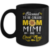 Blessed To Be Called Mom Mimi Great Mimi Mothers Day Mug | siriusteestore
