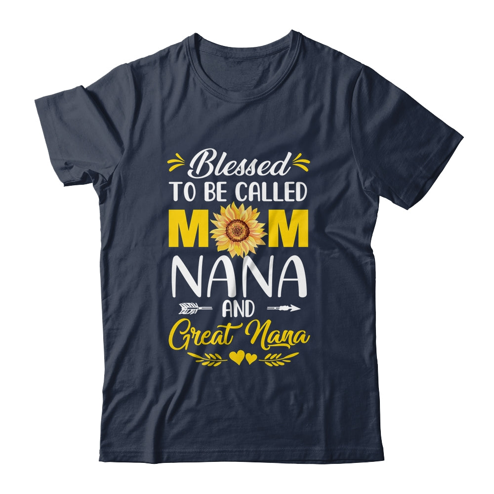 Blessed To Be Called Mom Nana Great Nana Mothers Day Shirt & Tank Top | siriusteestore