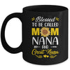 Blessed To Be Called Mom Nana Great Nana Mothers Day Mug | siriusteestore