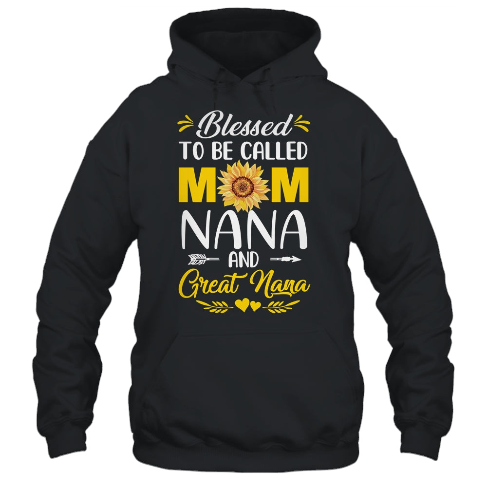 Blessed To Be Called Mom Nana Great Nana Mothers Day Shirt & Tank Top | siriusteestore