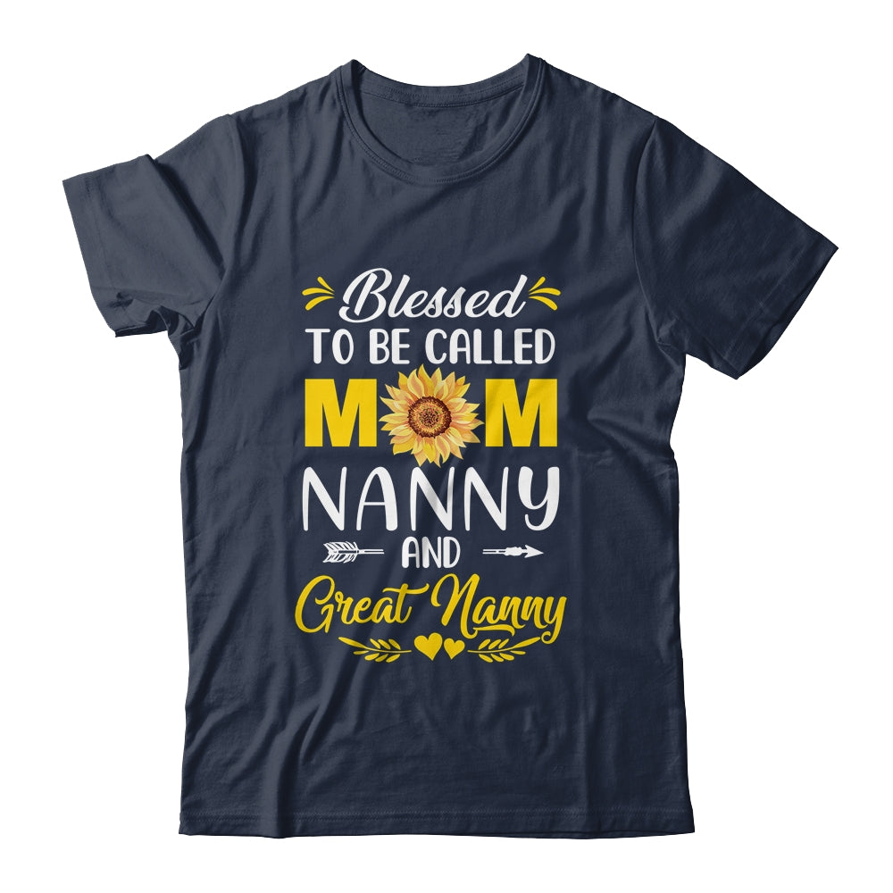 Blessed To Be Called Mom Nanny Great Nanny Mothers Day Shirt & Tank Top | siriusteestore